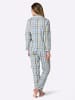WITT WEIDEN Pyjama in eisblau-weiß-bedruckt