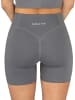 Circle Five High Waist Sport Shorts mit Taschen Radlershorts in Anthrazit