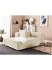 Beliani Chaiselongue APRICA Beige/Schwarz - (W) 119 x (H) 68 x (L) 180 cm rechtsseitig
