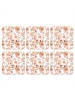 OnlyWow Glasuntersetzer 6er-Set Blumen