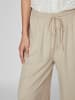 Vila Weite Stoff Hose 7/8 Wide Leg Trousers VIPRICIL in Grau