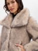 Noisy may Kunstfelljacke NMMoira in beige anthrazit - 0001
