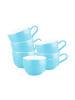 6er Set Kaffeetassen Liberty Pure Colors in Lagoon Blue 260 ml