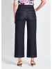 GOLDNER Kurzgröße:  Weite elastische Jeans VERA mit Formbund in marine