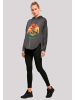 F4NT4STIC Oversized Hoodie Sonnenuntergang Berglandschaft in charcoal