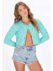 IZIA Women Cardigan in turquoise