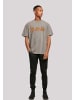 F4NT4STIC Oversize T-Shirt Def Leppard Shatter Logo in Asphalt