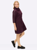 sheego A-Linien-Kleid in burgund