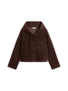 Marc O'Polo DENIM Kapuzen-Cordbluse relaxed in Espresso Brown