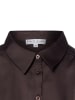 Marie Lund Satinbluse Mandy in schoko - 0002