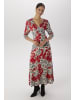 Aniston SELECTED Midikleid in rot-dunkelrot-schwarz-offwhite