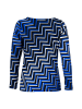 Mart Visser Caitlin Print Top Kobaltblau/Schwarz