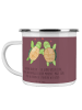 Mr. & Mrs. Panda Camping Emaille Tasse 50. Hochzeitstag mit Spruch in Kaffa Coffee