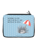 Mr. & Mrs. Panda Bleistiftetui Seeigel mit Spruch in Blau Pastell