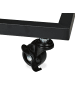relaxdays Beistelltisch "Industrial" in Dunkelbraun/ Schwarz - (B)60 x (H)79 x (T)30 cm