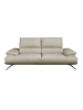 Angel Cerdá Sofa 6247 in Taupe Grau / Dunkler Stahl