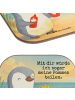 Mr. & Mrs. Panda Untersetzer für Gläser Pinguin Pommes Design mi... in Weiß