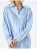 KOTON Shirt in Blau Gestreift