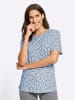 WITT WEIDEN Print-Shirt in ecru-jeansblau-bedruckt