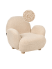 Beliani Kindersessel HEM in Beige/Braun - (W) 64 x (H) 55 x (L) 55 cm
