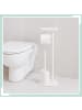 relaxdays WC Garnitur in Weiß – (B)23 x (H)65 x (T)17 cm
