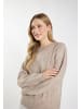 DreiMaster Vintage Strickpullover in Beige Braun Melange