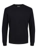 Jack & Jones Dünner Langarm Strickpullover Basic JJEBASIC in Schwarz