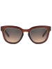 styleBREAKER Nerd Sonnenbrille in Braun-Gold / Braun Verlauf