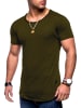 behype T-Shirt DUST in khaki