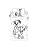 COFI 1453 101 Dalmatiner Bettwäsche-Set für Kinder – Bettbezug 100x135 cm in Weiß