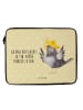 Mr. & Mrs. Panda Laptop Case Rabe Sombrero mit Spruch in Gelb Pastell