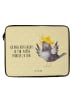 Mr. & Mrs. Panda Notebook Tasche Rabe Sombrero mit Spruch in Gelb Pastell