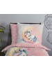 Good Morning 2 tlg. Renforcé Bettwäsche 135x200cm Einhorn Molly in Rosa