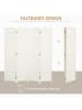 HOMCOM Paravent-240L x 1,6B x 170H cm-Weiß