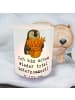 Mr. & Mrs. Panda Glas Windlicht Pinguin Pommes Eimer mit Spruch in Transparent