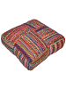 Beliani Bodenkissen MEKHTAR in Bunt/Orange/Rot - (W) 70 x (H) 20 x (L) 70 cm