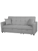 Beliani 3-tlg 3-Sitzer Sofa GLOMMA in Grau