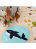 KADIMA DESIGN Kinderteppich waschmaschinenwaschbar Safari‑Straßen in Mehrfarbig