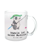 Mr. & Mrs. Panda Teetasse Panda Angeln mit Spruch in Transparent
