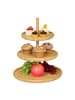 relaxdays Etagere in Natur - (H)25 x Ø30 cm