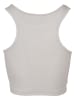 Urban Classics Urban Classics Damen Ladies Rib Cropped Top in grey