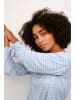 Kaffe Langarm-Bluse KAmathilde Loose fit in Turtledove/Blue Stripe
