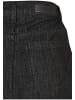 Urban Classics Urban Classics Damen Ladies Midi Denim Skirt in black washed