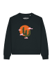 wat? Apparel Sweatshirt Kaktus im Sonnenuntergang in Schwarz
