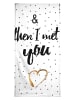 Juniqe Handtuch "Met You" in Gelb & Schwarz