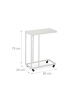 relaxdays Beistelltisch in Weiß - (B)60 x (H)79 x (T)30 cm
