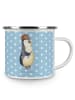 Mr. & Mrs. Panda Camping Emaille Tasse Wenn Papa es nicht repari... in Blau Pastell