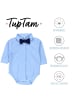 TupTam Jungen Baby Hemd-Body Langarm mit Kragen in blau Modell 1