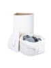relaxdays 2 x Eckwäschekorb in Weiß - (B)49,5 x (H)65 x (T)37 cm