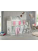 58 aufm Kessel KINDERBETT Karyl 208x114x135 Massivholz Weiß Textilset Birdy 4